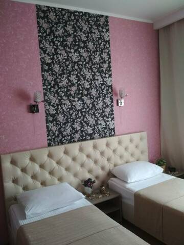 Бюджетный двухместный номер с 2 отдельными кроватями в Гостинице Poshale